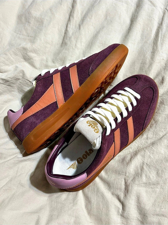 Gola Shoes - Gola Classics Women's Size 8 Cyclone Sneakers in windsor wine and terracotta